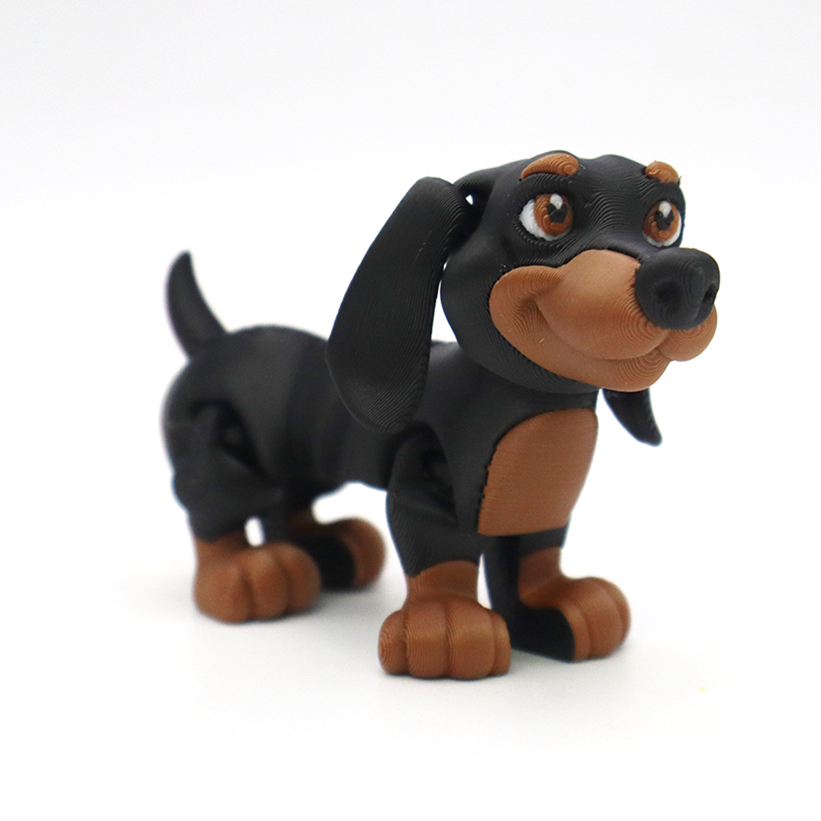 Interactive Squeaky Plush Dog Toy - 3D Print Dog Home Deco Animal