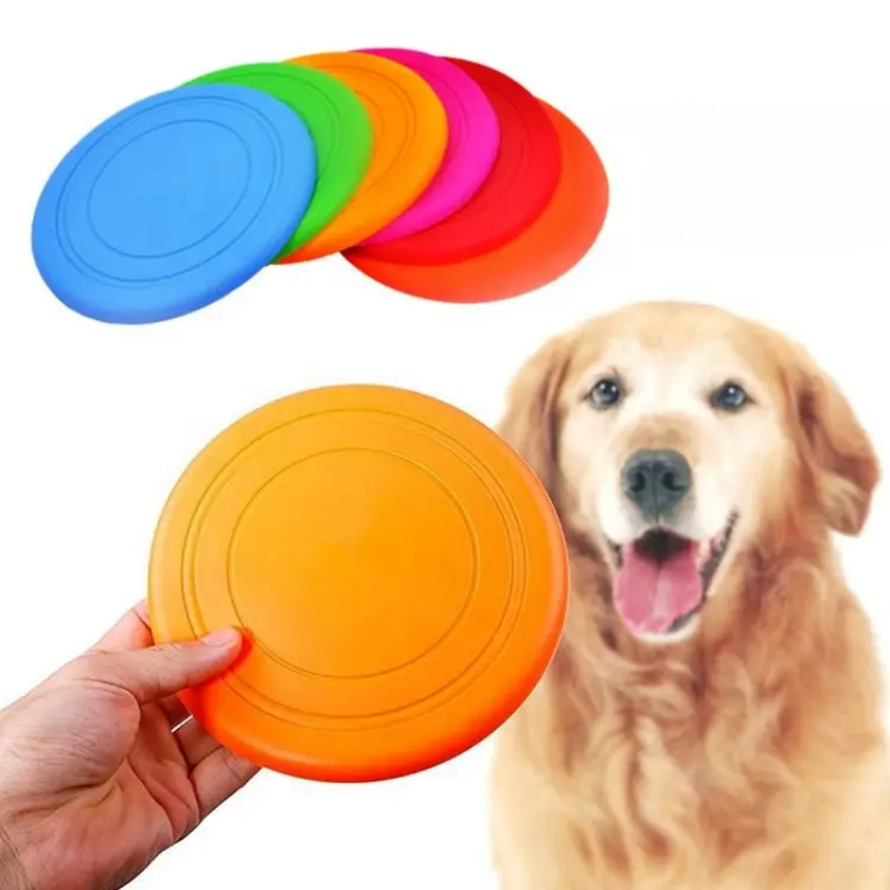 Chewable Soft Rubber Flying Di - Flying Disc Dog Training Toy review and price