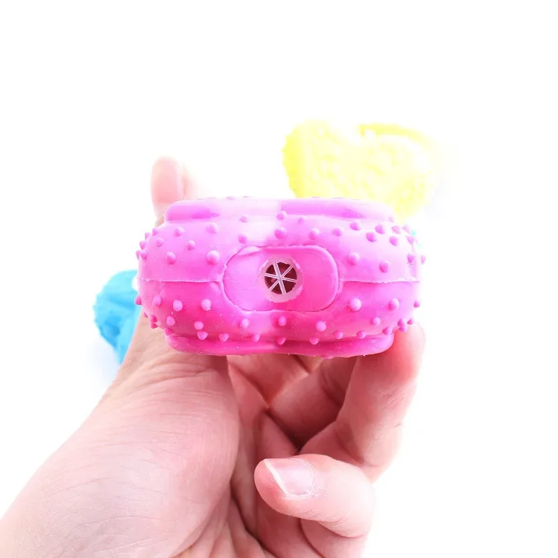 Durable Spiky Rubber Bone Dog  - Teeth Cleaning Dog Chew Bone review and price