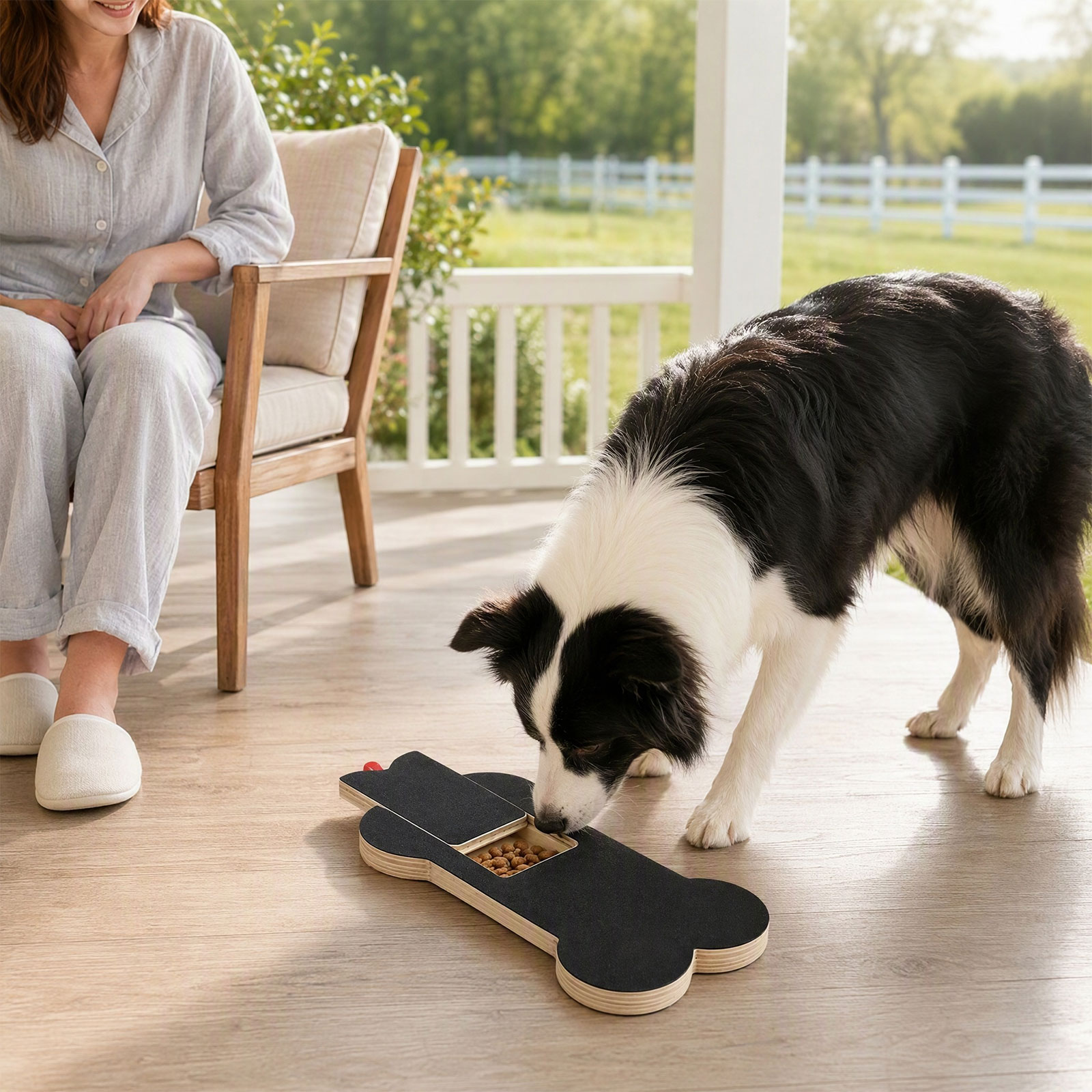 Wooden Dog Nail Scratch Board  - Interactive Squeaky Plush Dog Toy review and price