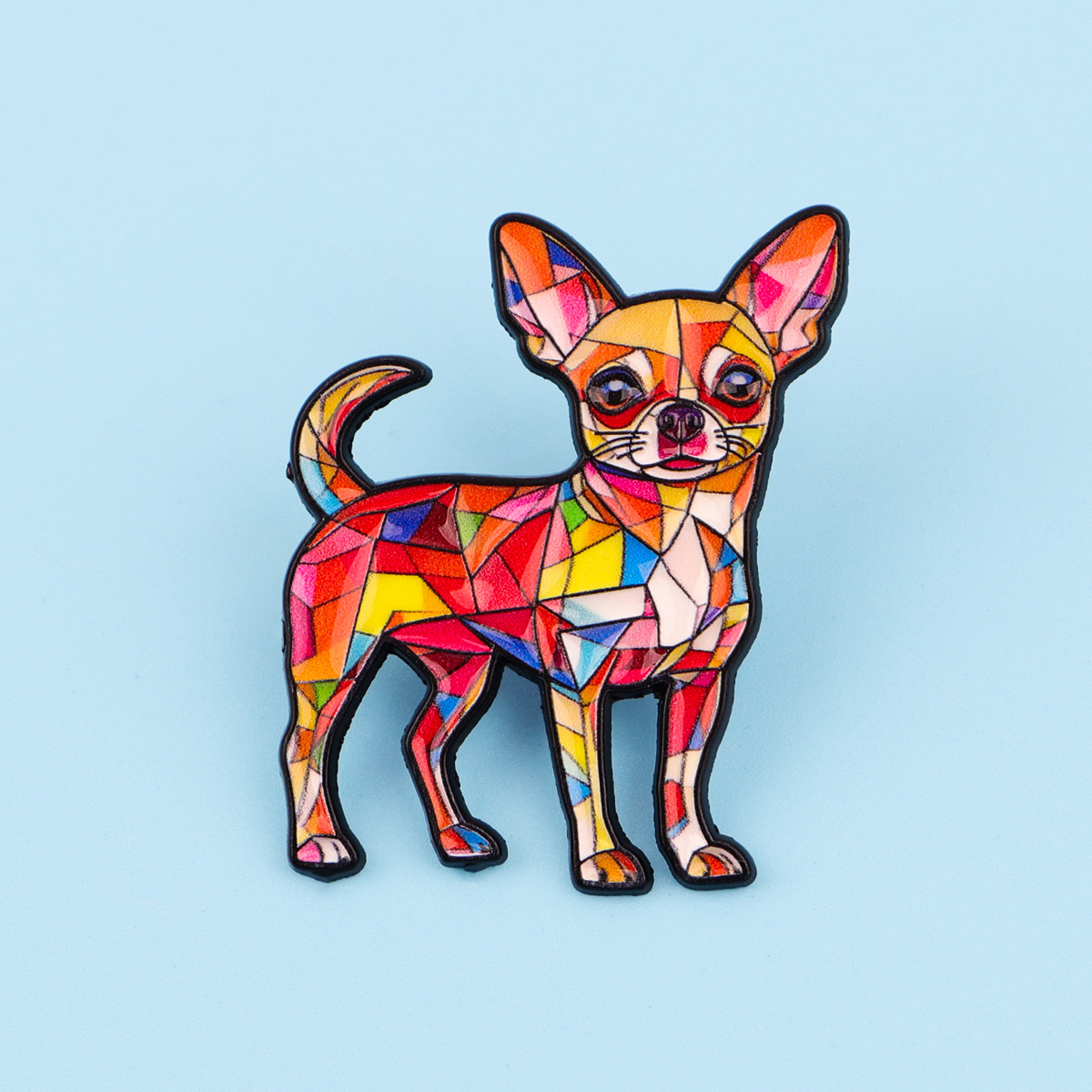Cartoon Dog Enamel Pin Colorfu - Dog Toys review and price