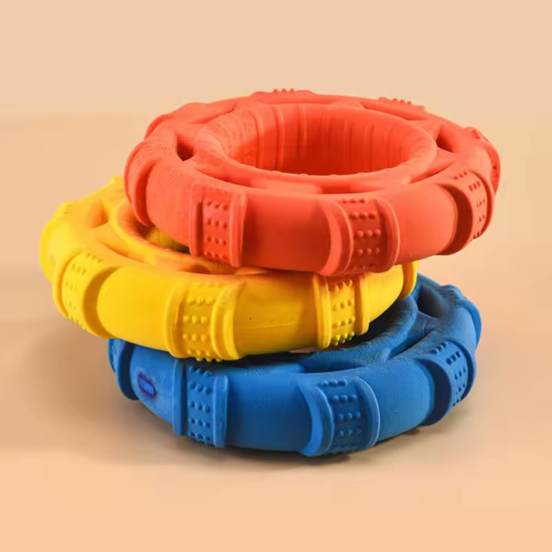 Durable TPR Pull Ring Flying D - Flying Disc Dog Training Toy review and price