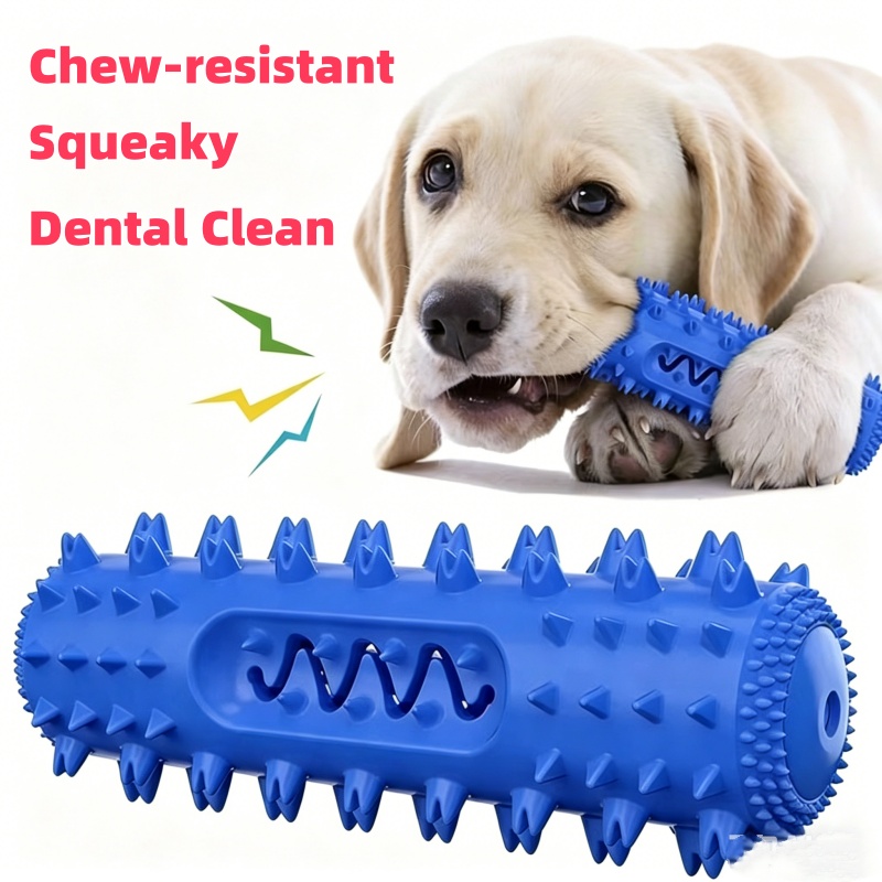 Durable Squeaky TPR Dog Chew T - Rubber Treat Dispensing Dog Toy review and price