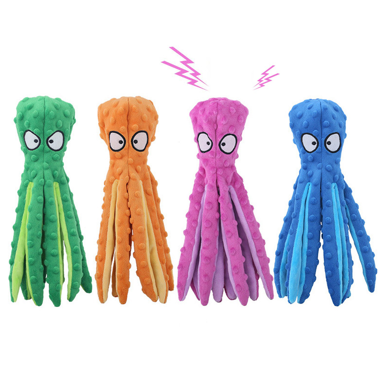 Pet Plush Dog Toy Voice Octopu - Interactive Squeaky Plush Dog Toy review and price