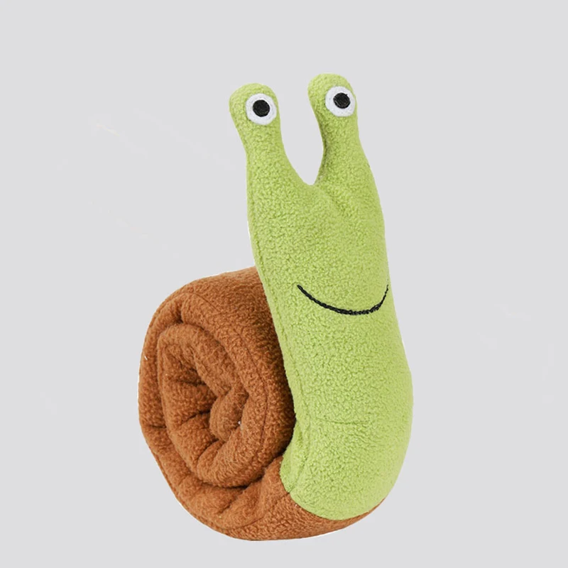 Squeaky Snail Plush Dog Toy In - Dog Puzzle Feeder Toy review and price