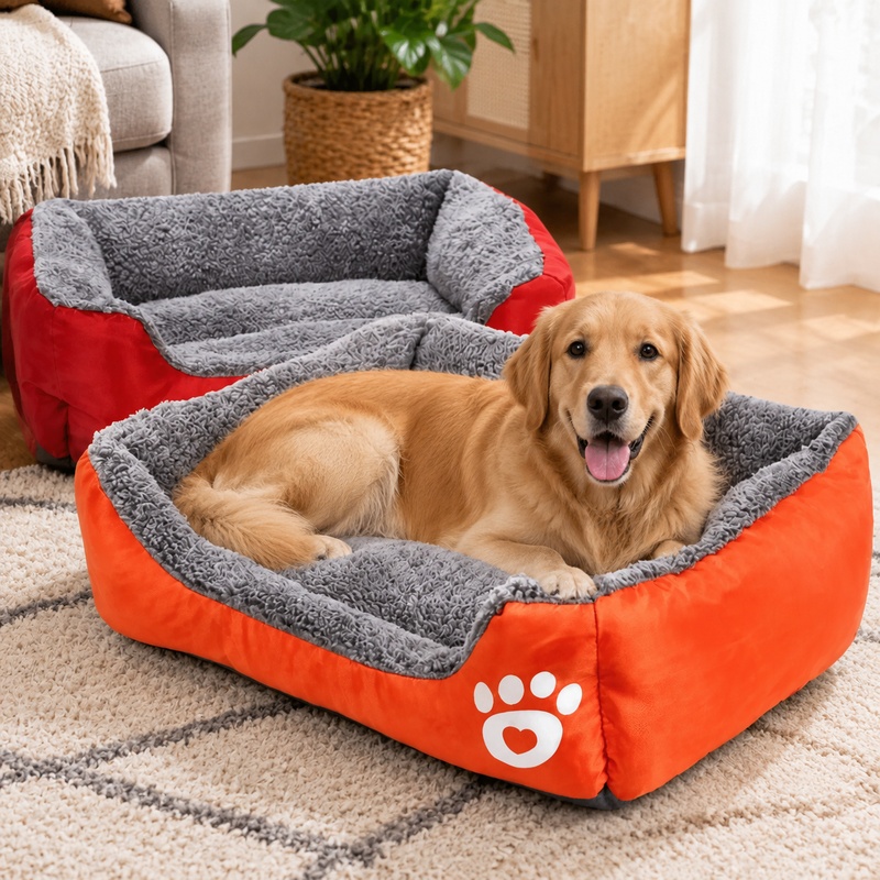 Soft Plush Cushion Bed for Sma - Interactive Squeaky Plush Dog Toy review and price